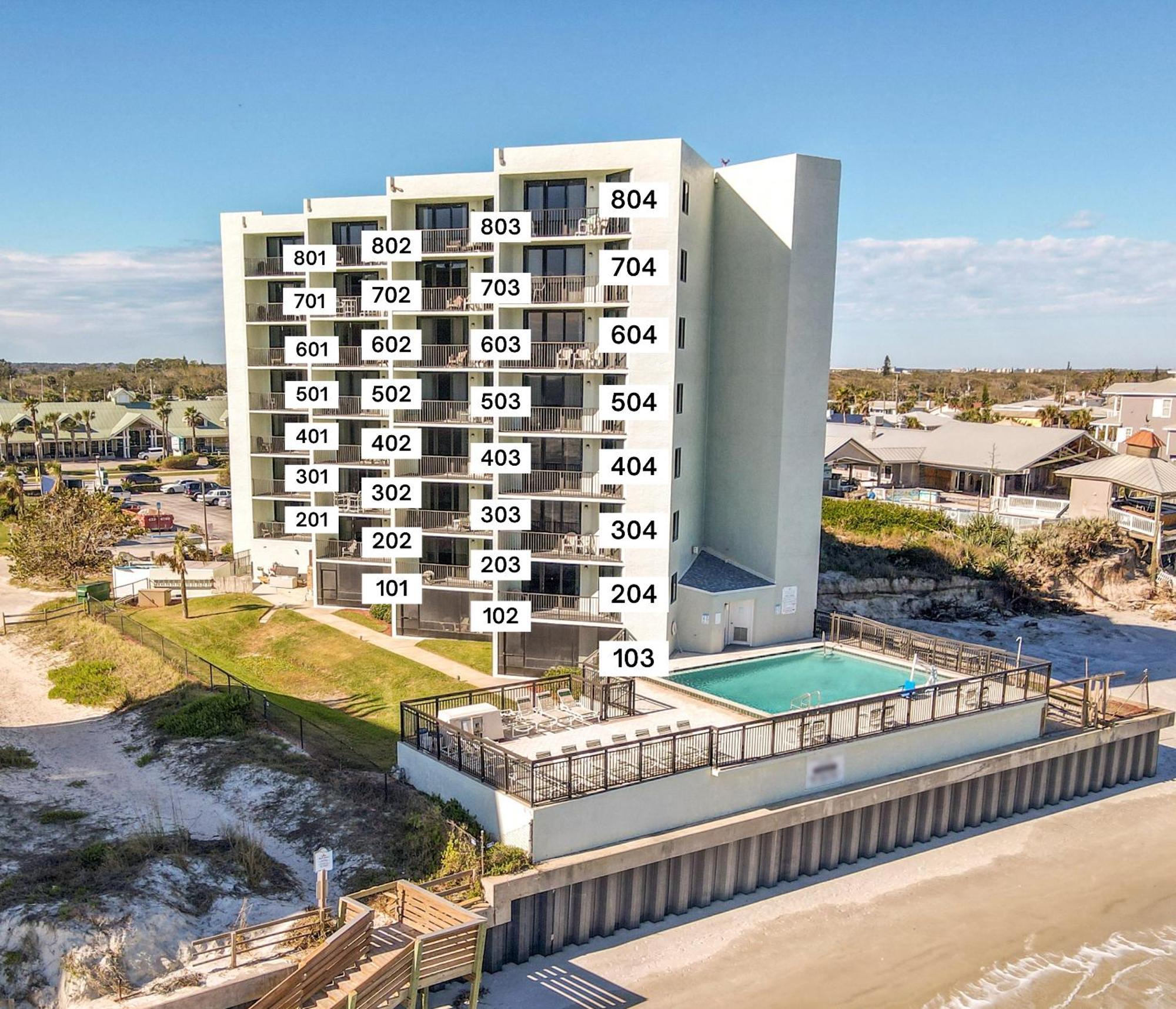 Ocean View With A Beachfront Pool At Ocean Trillium Condo ~ 602 New Smyrna Beach Εξωτερικό φωτογραφία